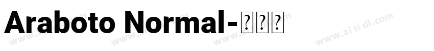 Araboto Normal字体转换